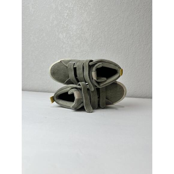 Grey Cat & Jack Clancy  Boot High Top Sneaker  3 Strap Toddler Size 12 - Picture 6 of 9